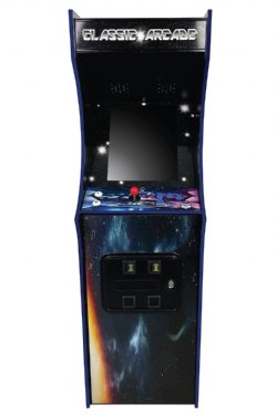 Full Size Classic Arcade Video Game Machine - 516 Games - Upright in Retro Space Cabinet Style<BR>FREE SHIPPING