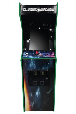 Full Size Classic Arcade Video Game Machine - 516 Games - Upright in Retro Space Cabinet Style<BR>FREE SHIPPING