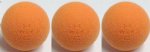 Garlando High Control Orange Foosballs / Balls - set of 3 <BR>FREE SHIPPING