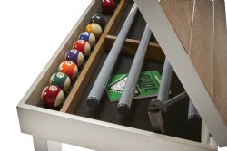 8 foot Lanai Pool Table in Pearl White by American Heritage Billiards<br>FREE SHIPPING - JULY 4th SALE