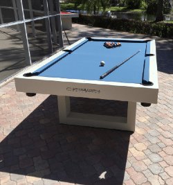 The Lupo Contemporary Indoor / Outdoor All Weather Pool Table by Gameroom Concepts