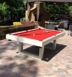 The Lupo Contemporary Indoor / Outdoor All Weather Pool Table by Gameroom Concepts