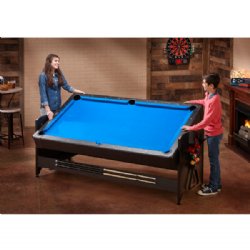 Pockey 3 in 1 Pool, Air Hockey & Ping Pong Table with Blue Cloth by FatCat <BR>FREE SHIPPING