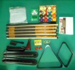 Berner Billiards Premium Pool Table Accessory Kit in Black<BR>FREE SHIPPING