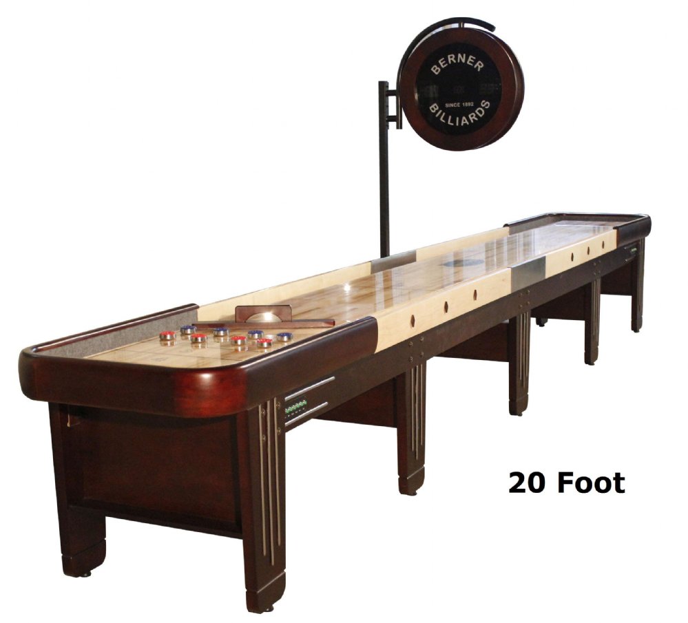 Berner Billiards Shuffleboard Table The Retro. Available in 12, 14 or