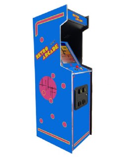 Full Size Retro Arcade Video Game Machine - 412 Games - Upright Cabinet Style D<BR>FREE SHIPPING