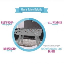 René Pierre Tahiti Outdoor Foosball Table<br>FREE SHIPPING