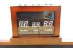 2-Player Electronic Score Board available in Oak, Cherry, Mahogany or Espresso by Berner Billiards<br>FREE SHIPPING