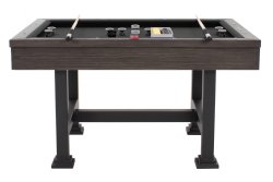 "The Urban" 3 in 1 - Rectangular SLATE Bumper Pool, Card & Dining Table in Midnight Black by Berner Billiards<BR>FREE SHIPPING