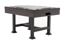 "The Urban" 3 in 1 - Rectangular SLATE Bumper Pool, Card & Dining Table in Midnight Black by Berner Billiards<BR>FREE SHIPPING