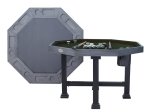 3 in 1 Table - Octagon 54" Urban Bumper Pool with SLATE bed in Midnight<br>FREE SHIPPING - ON SALE