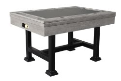 "The Urban" 3 in 1 - Rectangular SLATE Bumper Pool, Card & Dining Table in Silver Mist  by Berner Billiards<BR>FREE SHIPPING