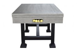 "The Urban" 3 in 1 - Rectangular SLATE Bumper Pool, Card & Dining Table in Silver Mist  by Berner Billiards<BR>FREE SHIPPING