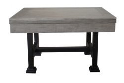 "The Urban" 3 in 1 - Rectangular SLATE Bumper Pool, Card & Dining Table in Silver Mist  by Berner Billiards<BR>FREE SHIPPING