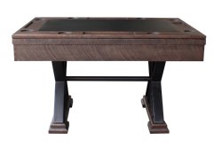 "The Weathered" Rectangular SLATE Bumper Pool Table in Black Oak by Berner Billiards<BR>FREE SHIPPING