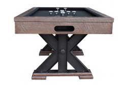 "The Weathered" 3 in 1 - Rectangular SLATE Bumper Pool, Card & Dining Table in Black Oak by Berner Billiards<BR>FREE SHIPPING