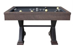 "The Weathered" 3 in 1 - Rectangular SLATE Bumper Pool, Card & Dining Table in Black Oak by Berner Billiards<BR>FREE SHIPPING