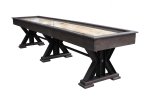 "The Weathered" Shuffleboard Table in Black Oak - available in 12, 14, 16, 18, 20 & 22 foot by Berner Billiards <BR>FREE SHIPPING