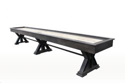 "The Weathered" Shuffleboard Table in Black Oak - available in 12, 14, 16, 18, 20 & 22 foot by Berner Billiards <BR>FREE SHIPPING