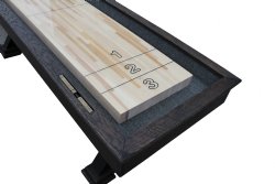 "The Weathered" Shuffleboard Table in Black Oak - available in 12, 14, 16, 18, 20 & 22 foot by Berner Billiards <BR>FREE SHIPPING