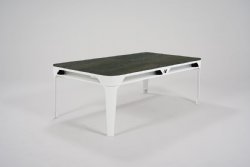 Hyphen 7 foot Outdoor Pool & Dining Table in Polar White by Cornilleau<BR>FREE SHIPPING