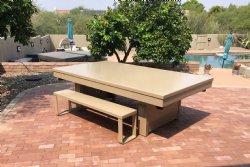 The Cosmopolitan Contemporary Indoor / Outdoor All Weather Pool Table by Gameroom Concepts