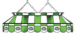 New York Jets 40" Rectangular Stained Glass Shade