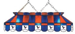 Houston Texans 40" Rectangular Stained Glass Shade