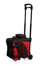 The Commando 1 Ball / Single Roller Bowling Bag in Red & Black<BR>FREE SHIPPING