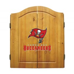 Tampa Bay Buccaneers Dartboard, Darts & Cabinet Set