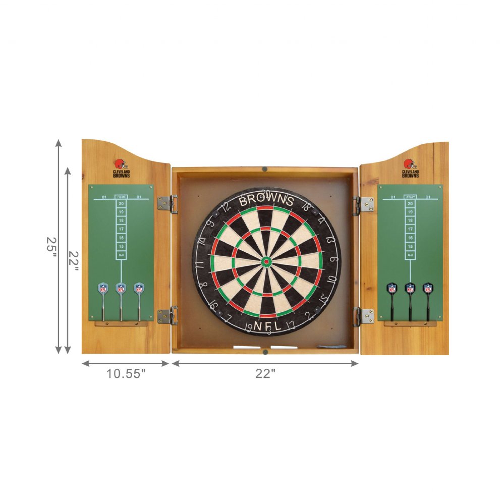 Cleveland Browns Dartboard, Darts & Set sku 201020
