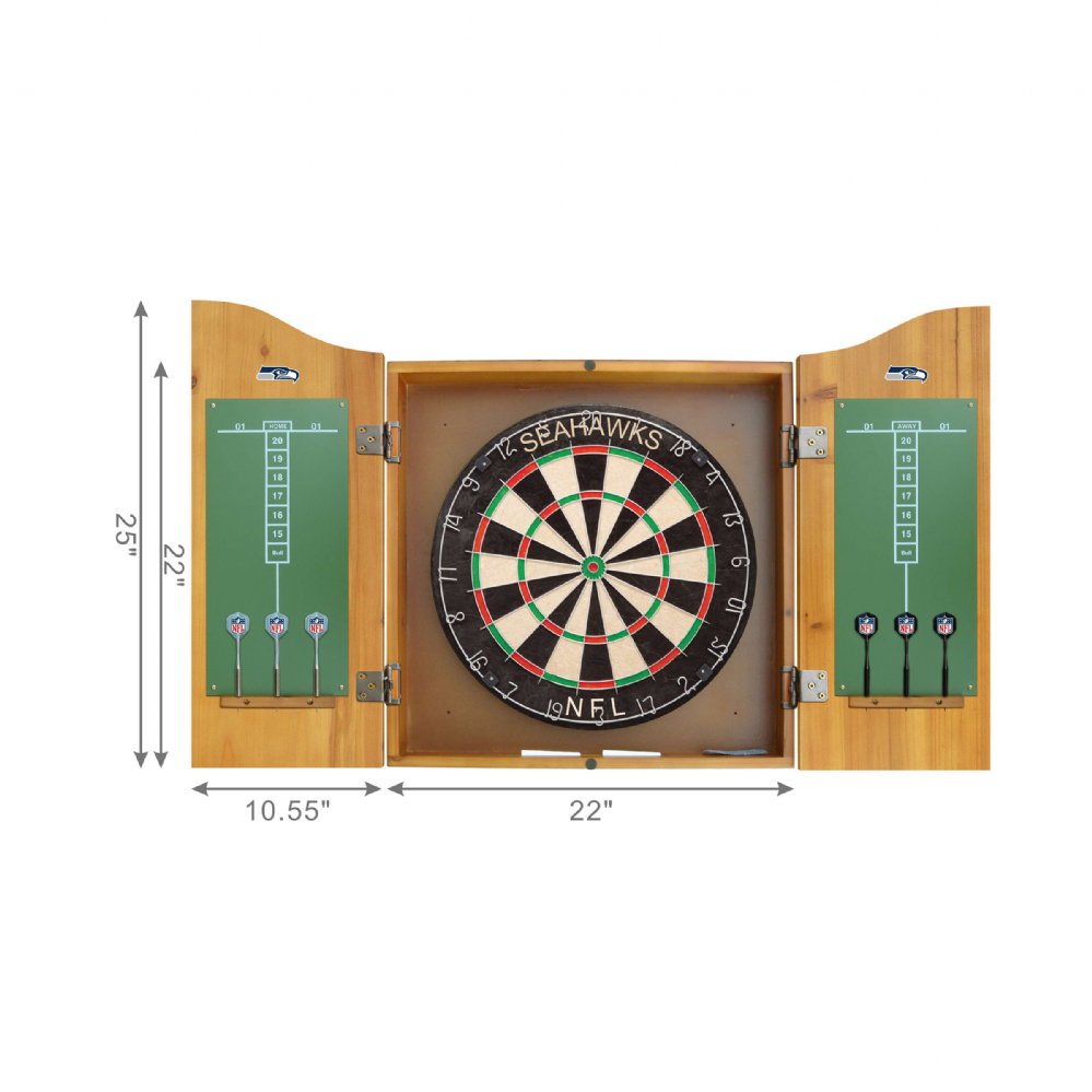 Seattle Seahawks Dartboard, Darts & Set sku 201024