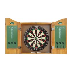 New York Jets Dartboard, Darts & Cabinet Set