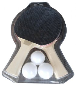 Table Tennis 2 Player Paddle / Racket Set with 3 Balls<BR>FREE SHIPPING