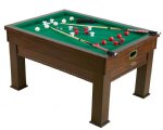 "The Weston" 3 in 1 - Rectangular SLATE Bumper Pool, Card & Dining Table in Brown by Berner Billiards<BR>FREE SHIPPING