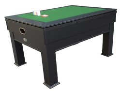"The Weston" 3 in 1 - Rectangular SLATE Bumper Pool, Card & Dining Table in Black by Berner Billiards<BR>FREE SHIPPING