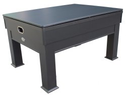 "The Weston" 3 in 1 - Rectangular SLATE Bumper Pool, Card & Dining Table in Black by Berner Billiards<BR>FREE SHIPPING