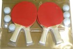 Table Tennis 4 Player Paddle / Racket Set with 6 Balls<BR>FREE SHIPPING