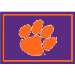 Clemson University Tigers - 4x6 Spirit Rug<BR>FREE SHIPPING