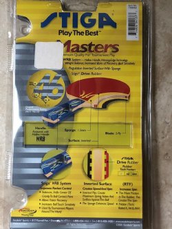 STIGA MASTERS RACKET for TABLE TENNIS / PING PONG PADDLE / USATT