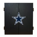 Dallas Cowboys Fan's Choice Dartboard, Dart & Cabinet Set in Black<BR>FREE SHIPPING