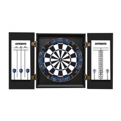 Dallas Cowboys Fan's Choice Dartboard, Dart & Cabinet Set in Black<BR>FREE SHIPPING