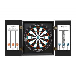 Miami Dolphins Fan's Choice Dartboard, Dart & Cabinet Set in Black<BR>FREE SHIPPING