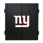New York Giants Fan's Choice Dartboard, Dart & Cabinet Set in Black<BR>FREE SHIPPING