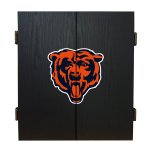 Chicago Bears Fan's Choice Dartboard, Dart & Cabinet Set in Black<BR>FREE SHIPPING