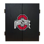 Ohio State Buckeyes Fan's Choice Dartboard, Dart & Cabinet Set in Black<BR>FREE SHIPPING