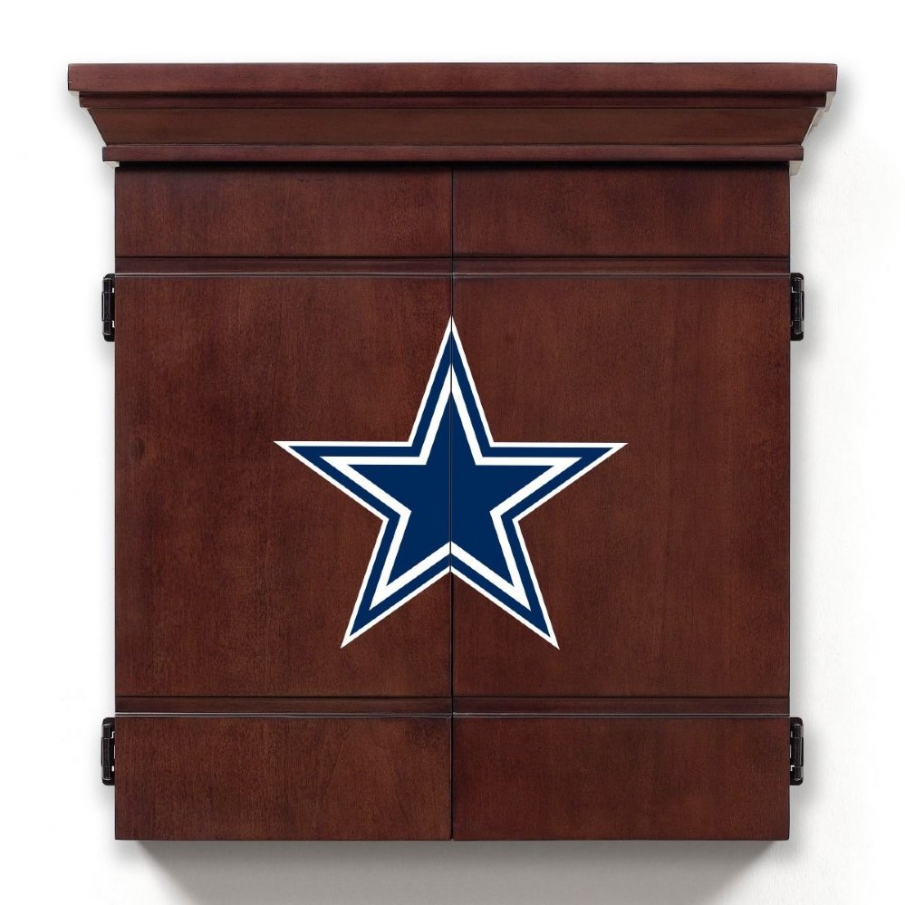 Dallas Cowboys Classic Dartboard Cabinet set FREE SHIPPING