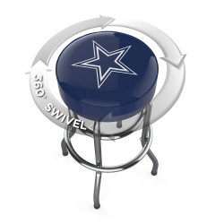 Dallas Cowboys Chrome Pub Bar Stool<BR>FREE SHIPPING