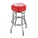 Kansas City Chiefs Chrome Pub Bar Stool<BR>FREE SHIPPING