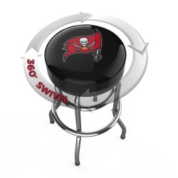 Tampa Bay Buccaneers Chrome Pub Bar Stool<BR>FREE SHIPPING